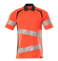 Mascot Polo-Shirt Accelerate safe Hi-vis Rot/Schwarzblau