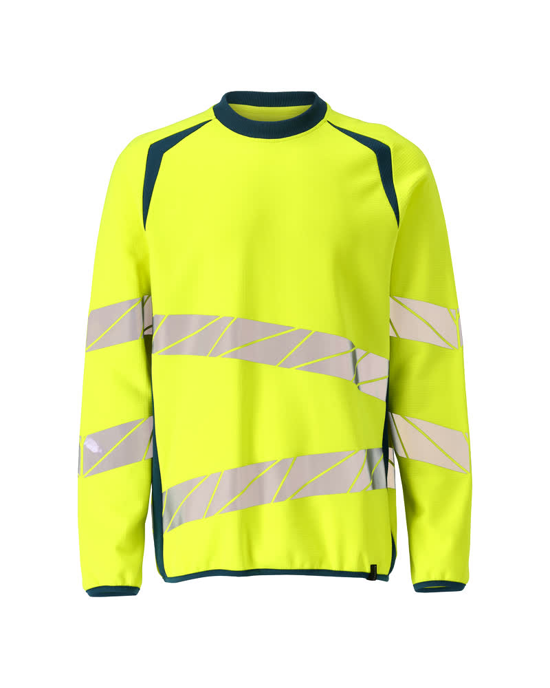 Mascot Sweatshirt Accelerate safe Hi-vis Gelb/Dunkelpetroleum
