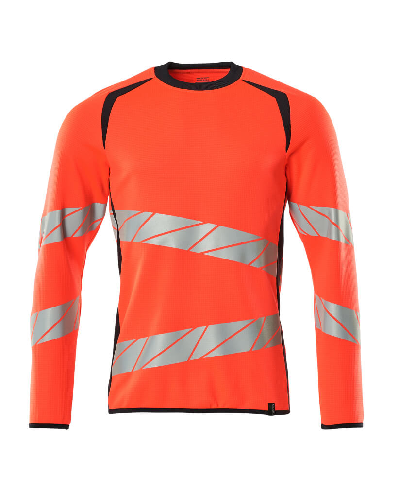Mascot Sweatshirt Accelerate safe Hi-vis Rot/Schwarzblau
