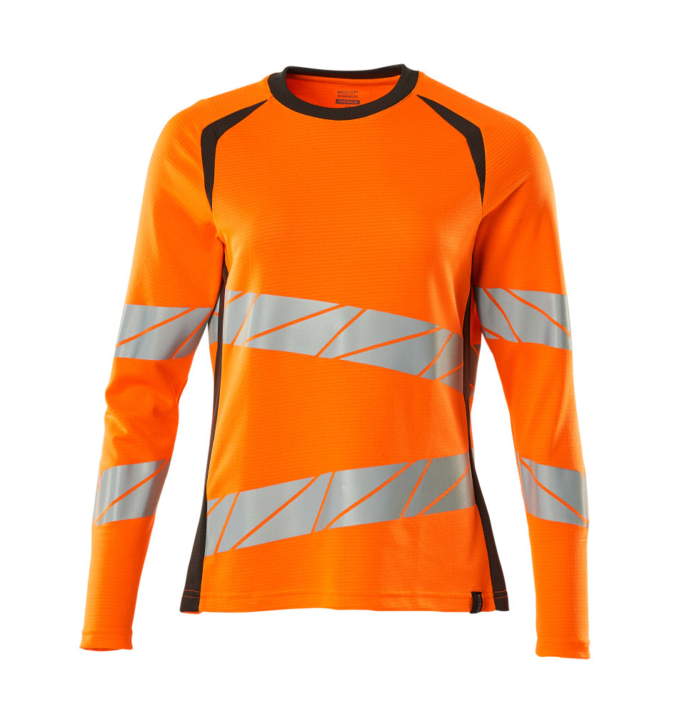 Mascot T-Shirt Langarm Accelerate safe Hi-vis Orange/Dunkelanthrazit