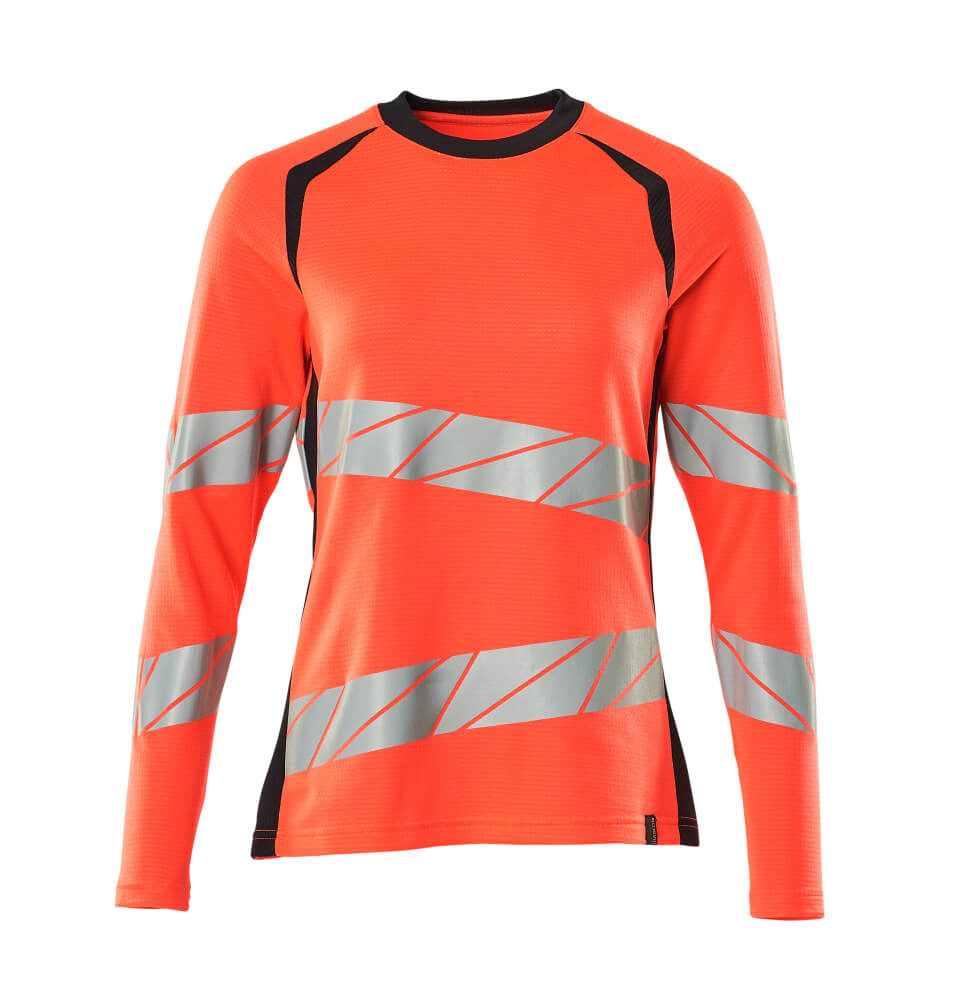 Mascot T-Shirt Langarm Accelerate safe Hi-vis Rot/Schwarzblau