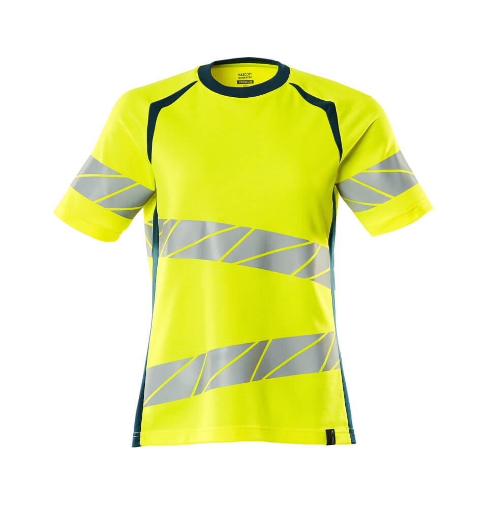 Mascot T-Shirt Accelerate safe Hi-vis Gelb/Dunkelpetroleum