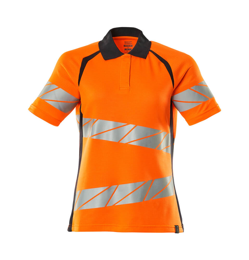 Mascot Polo-Shirt Accelerate safe Hi-vis Orange/Schwarzblau