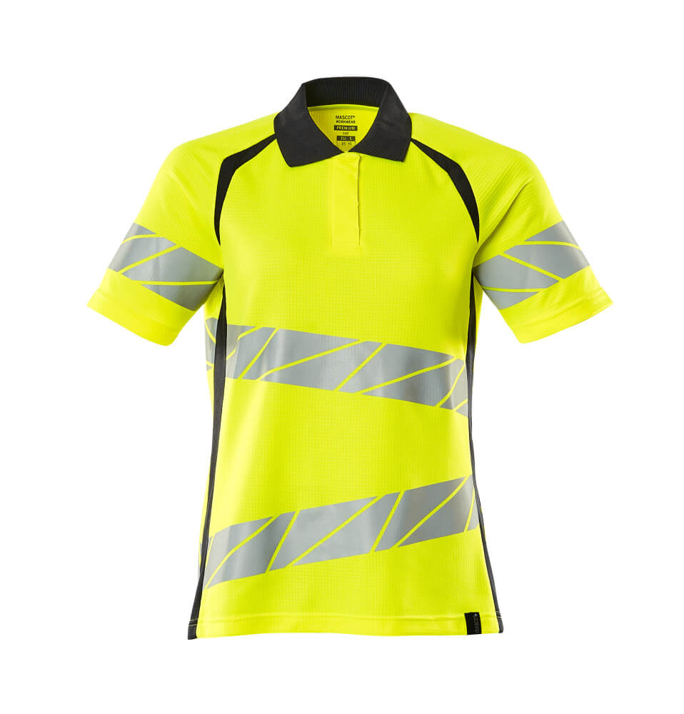 Mascot Polo-Shirt Accelerate safe Hi-vis Gelb/Schwarzblau