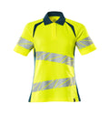Mascot Polo-Shirt Accelerate safe Hi-vis Gelb/Dunkelpetroleum
