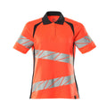 Mascot Polo-Shirt Accelerate safe Hi-vis Rot/Schwarzblau