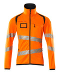 Mascot Fleecepullover mit Reißverschluss Accelerate safe Hi-vis Orange/Schwarzblau