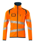 Mascot Fleecepullover mit Reißverschluss Accelerate safe Hi-vis Orange/Dunkelpetroleum