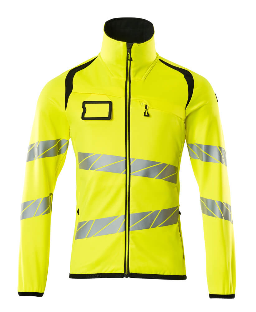Mascot Fleecepullover mit Reißverschluss Accelerate safe Hi-vis Gelb/Schwarz