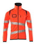 Mascot Fleecepullover mit Reißverschluss Accelerate safe Hi-vis Rot/Schwarzblau