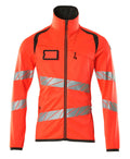 Mascot Fleecepullover mit Reißverschluss Accelerate safe Hi-vis Rot/Dunkelanthrazit
