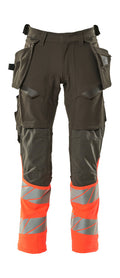 Mascot Hose mit Hängetaschen Accelerate safe Dunkelanthrazit/Hi-vis Rot