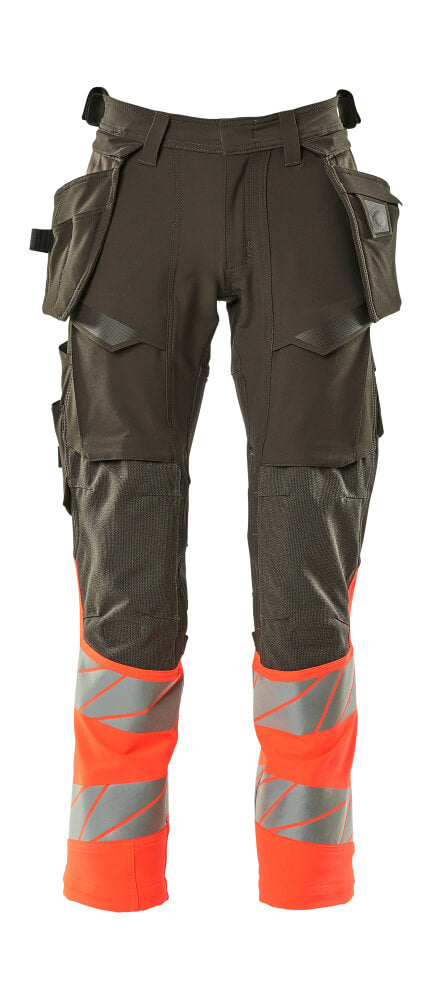 Mascot Hose mit Hängetaschen Accelerate safe Dunkelanthrazit/Hi-vis Rot