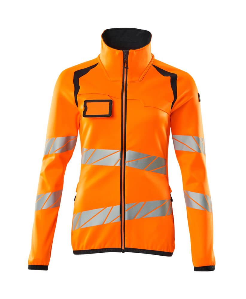 Mascot Fleecepullover mit Reißverschluss Accelerate safe Hi-vis Orange/Schwarzblau