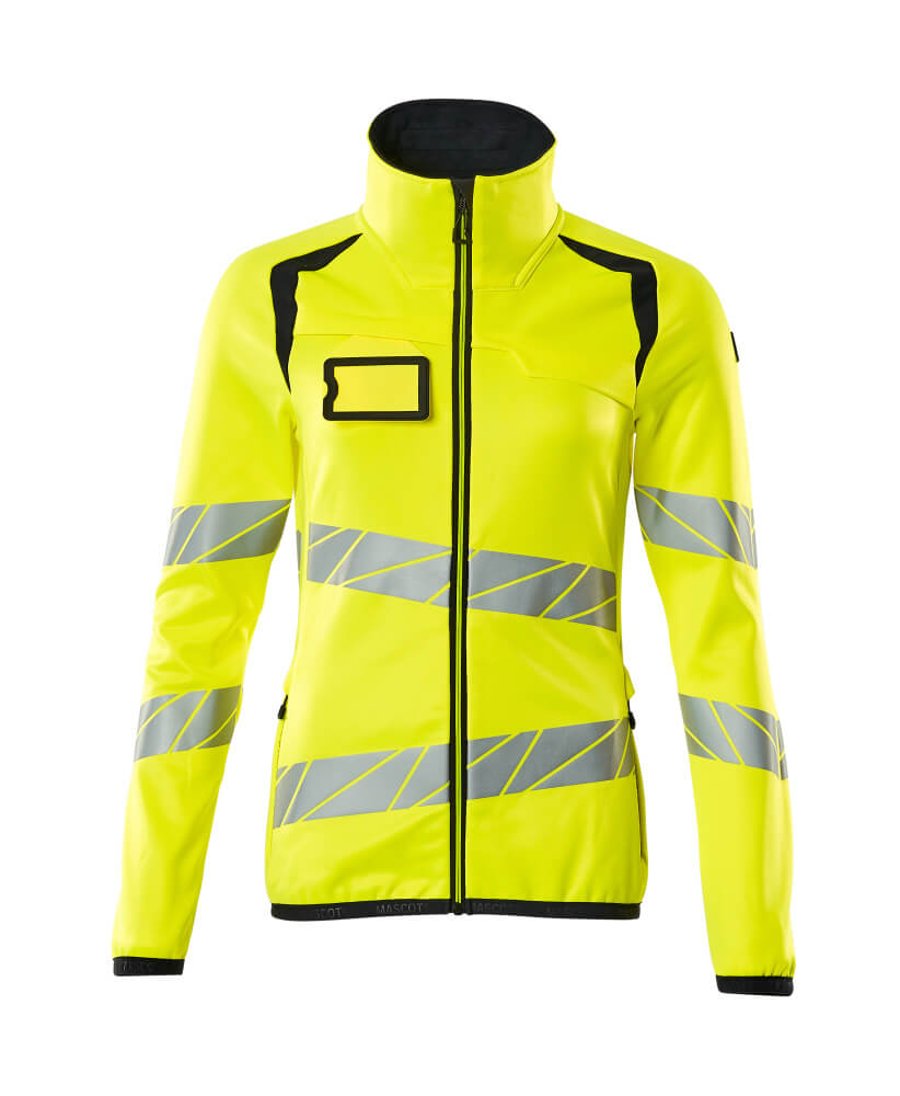 Mascot Fleecepullover mit Reißverschluss Accelerate safe Hi-vis Gelb/Schwarzblau