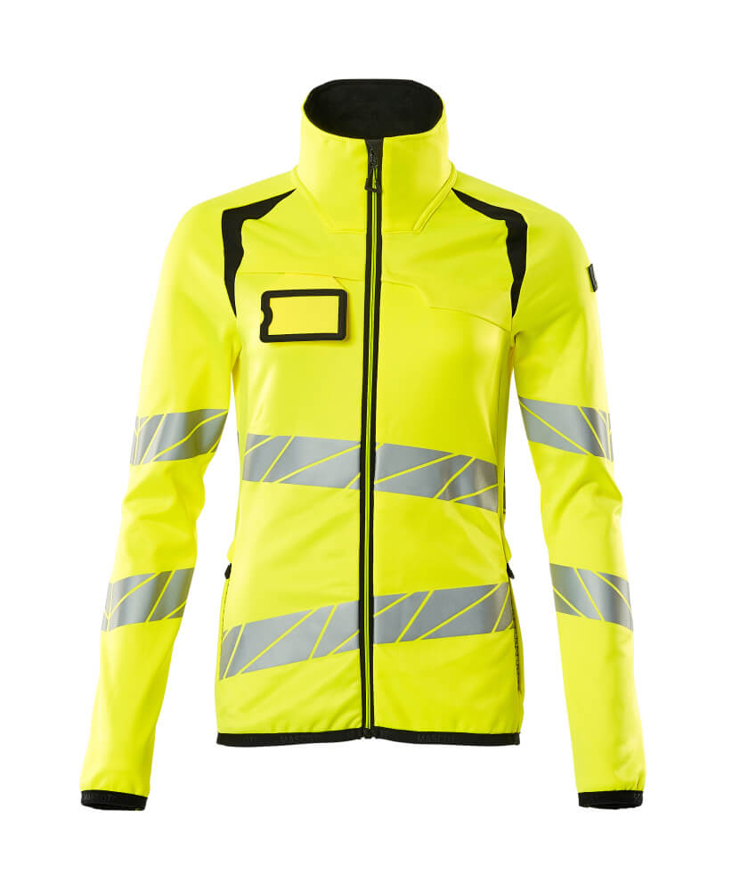 Mascot Fleecepullover mit Reißverschluss Accelerate safe Hi-vis Gelb/Schwarz