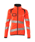 Mascot Fleecepullover mit Reißverschluss Accelerate safe Hi-vis Rot/Schwarzblau
