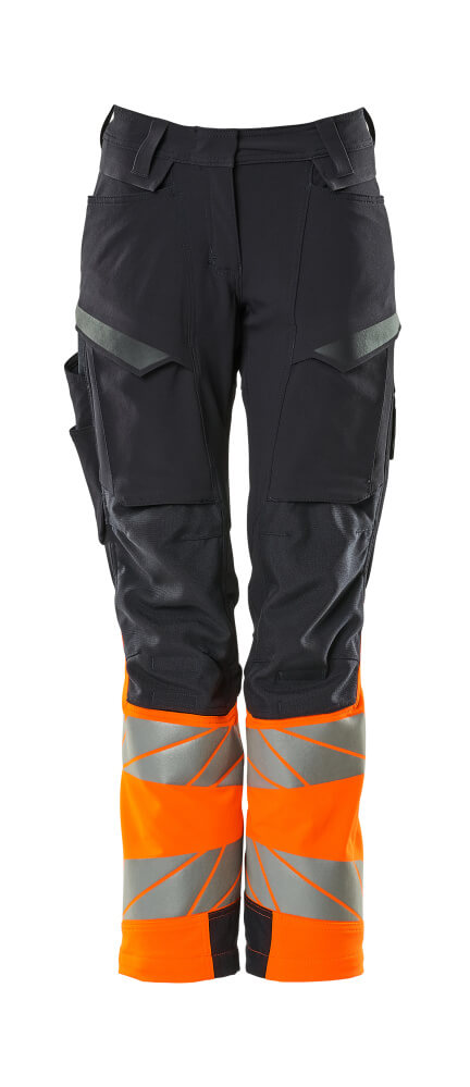 Mascot Hose mit Knietaschen Accelerate safe Schwarzblau/Hi-vis Orange