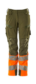 Mascot Hose mit Knietaschen Accelerate safe Moosgrün/Hi-vis Orange