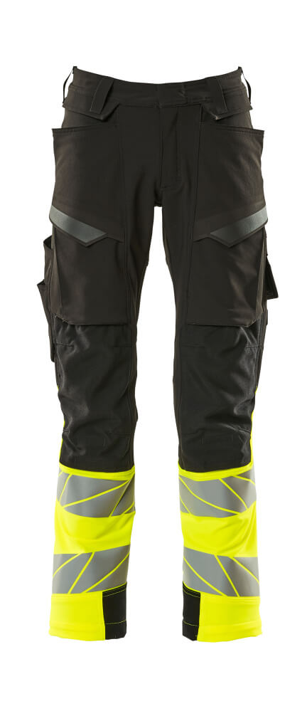 Mascot Hose mit Knietaschen Accelerate safe Schwarz/Hi-vis Gelb