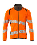 Mascot Sweatshirt mit Reißverschluss Accelerate safe Hi-vis Orange/Dunkelanthrazit