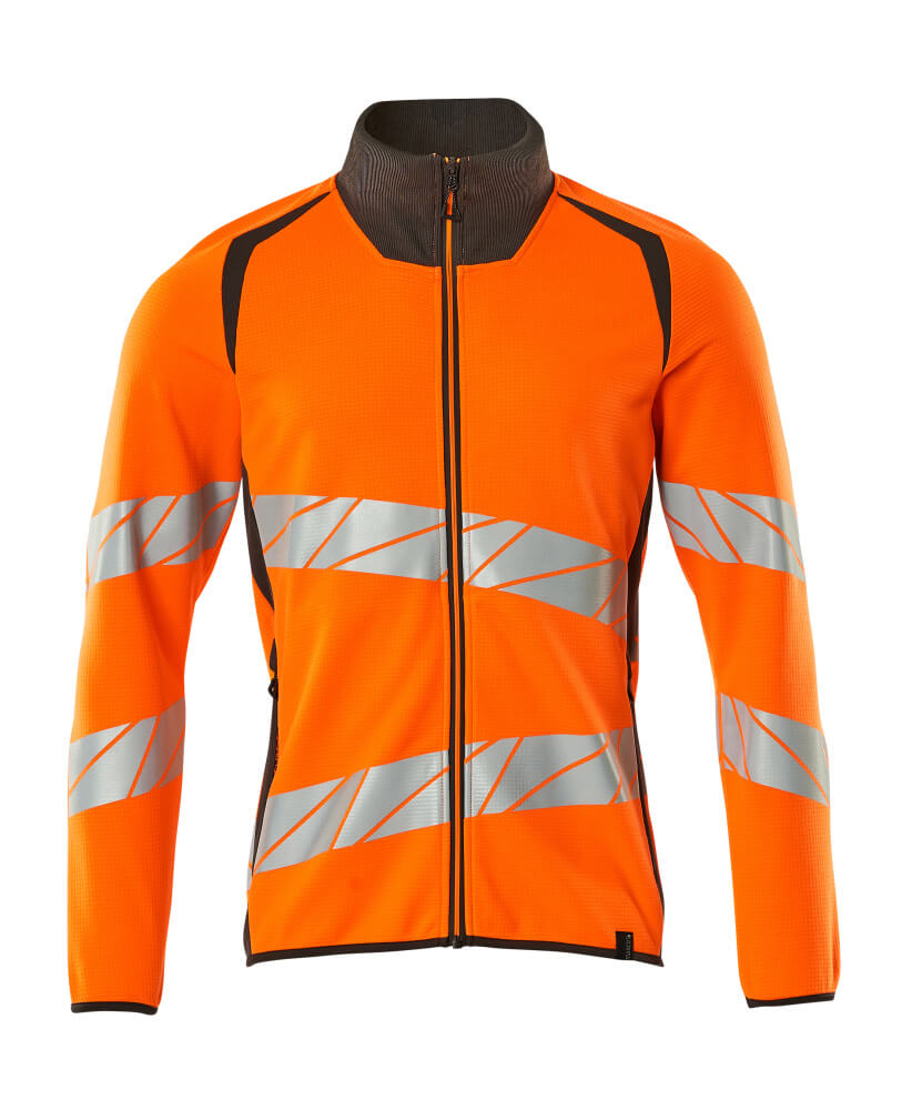 Mascot Sweatshirt mit Reißverschluss Accelerate safe Hi-vis Orange/Dunkelanthrazit