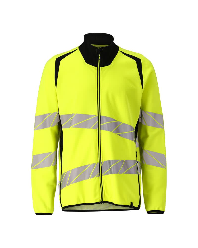Mascot Sweatshirt mit Reißverschluss Accelerate safe Hi-vis Gelb/Schwarz