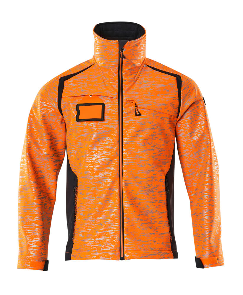 Mascot Soft Shell Jacke Accelerate safe Hi-vis Orange/Schwarzblau