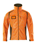 Mascot Soft Shell Jacke Accelerate safe Hi-vis Orange/Moosgrün