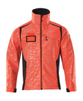 Mascot Soft Shell Jacke Accelerate safe Hi-vis Rot/Schwarzblau
