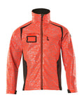 Mascot Soft Shell Jacke Accelerate safe Hi-vis Rot/Dunkelanthrazit