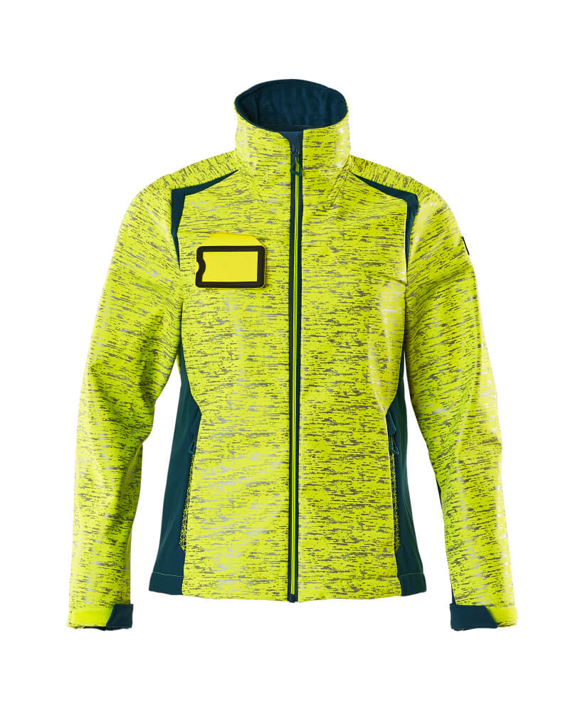 Mascot Soft Shell Jacke Accelerate safe Hi-vis Gelb/Dunkelpetroleum