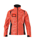 Mascot Soft Shell Jacke Accelerate safe Hi-vis Rot/Schwarzblau