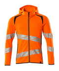 Mascot Kapuzensweatshirt mit Reißverschluss Accelerate safe Hi-vis Orange/Schwarzblau