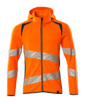 Mascot Kapuzensweatshirt mit Reißverschluss Accelerate safe Hi-vis Orange/Dunkelpetroleum