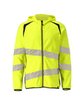 Mascot Kapuzensweatshirt mit Reißverschluss Accelerate safe Hi-vis Gelb/Schwarzblau
