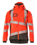 Mascot Hard Shell Jacke Accelerate safe Hi-vis Rot/Dunkelanthrazit