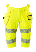 Mascot Shorts lang mit Hängetaschen Accelerate safe Hi-vis Gelb