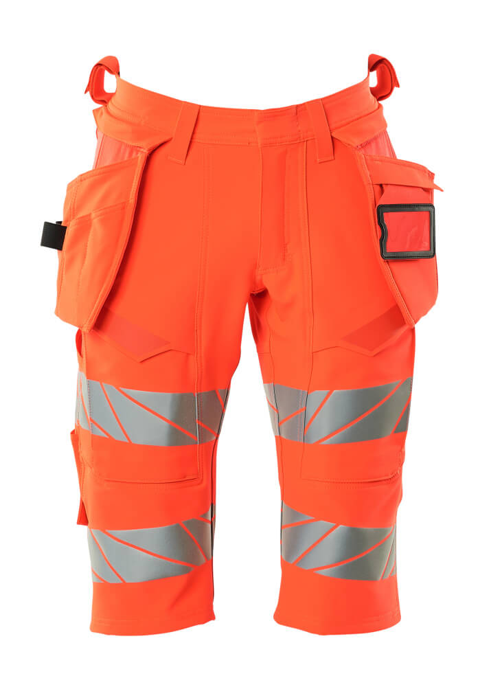 Mascot Shorts lang mit Hängetaschen Accelerate safe Hi-vis Rot