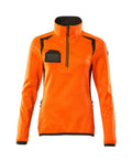 Mascot Fleecepullover mit kurzem Reißverschluss Accelerate safe Hi-vis Orange/Dunkelanthrazit