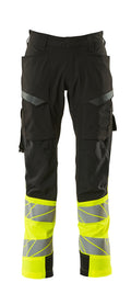Mascot Hose mit Schenkeltaschen Accelerate safe Schwarz/Hi-vis Gelb