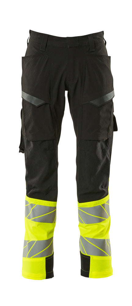 Mascot Hose mit Schenkeltaschen Accelerate safe Schwarz/Hi-vis Gelb