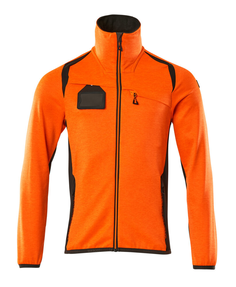 Mascot Fleecepullover mit Reißverschluss Accelerate safe Hi-vis Orange/Dunkelanthrazit