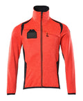 Mascot Fleecepullover mit Reißverschluss Accelerate safe Hi-vis Rot/Schwarzblau