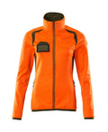 Mascot Fleecepullover mit Reißverschluss Accelerate safe Hi-vis Orange/Moosgrün