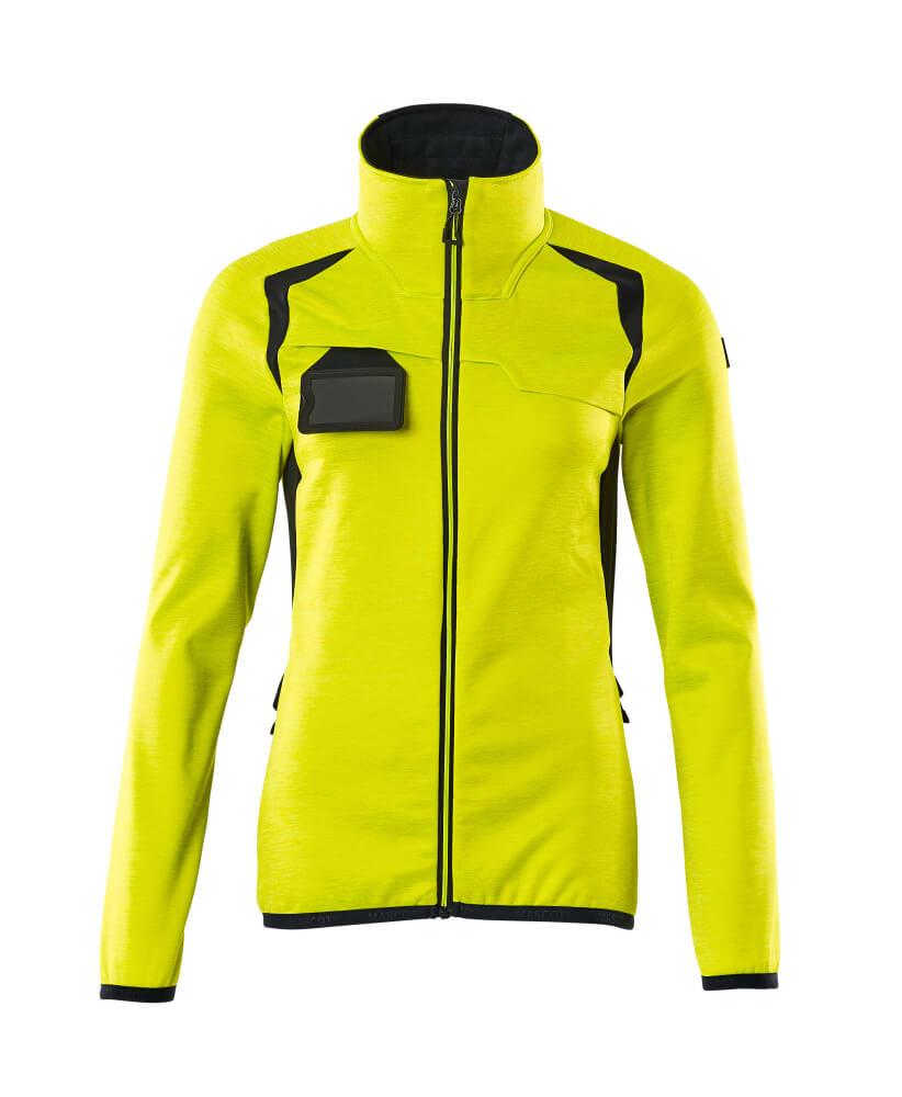 Mascot Fleecepullover mit Reißverschluss Accelerate safe Hi-vis Gelb/Schwarzblau