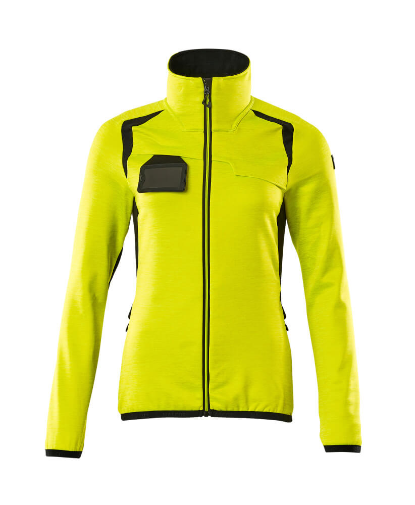 Mascot Fleecepullover mit Reißverschluss Accelerate safe Hi-vis Gelb/Schwarz