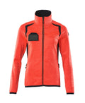 Mascot Fleecepullover mit Reißverschluss Accelerate safe Hi-vis Rot/Schwarzblau