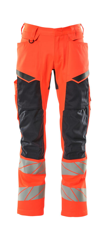 Mascot Hose mit Knietaschen Accelerate safe Hi-vis Rot/Schwarzblau