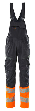 Mascot Latzhose mit Knietaschen Accelerate safe Schwarzblau/Hi-vis Orange